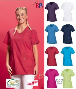 Blouse Médicale Femme, Tissu Stretch Super Léger au Porter, Peut Bouillir