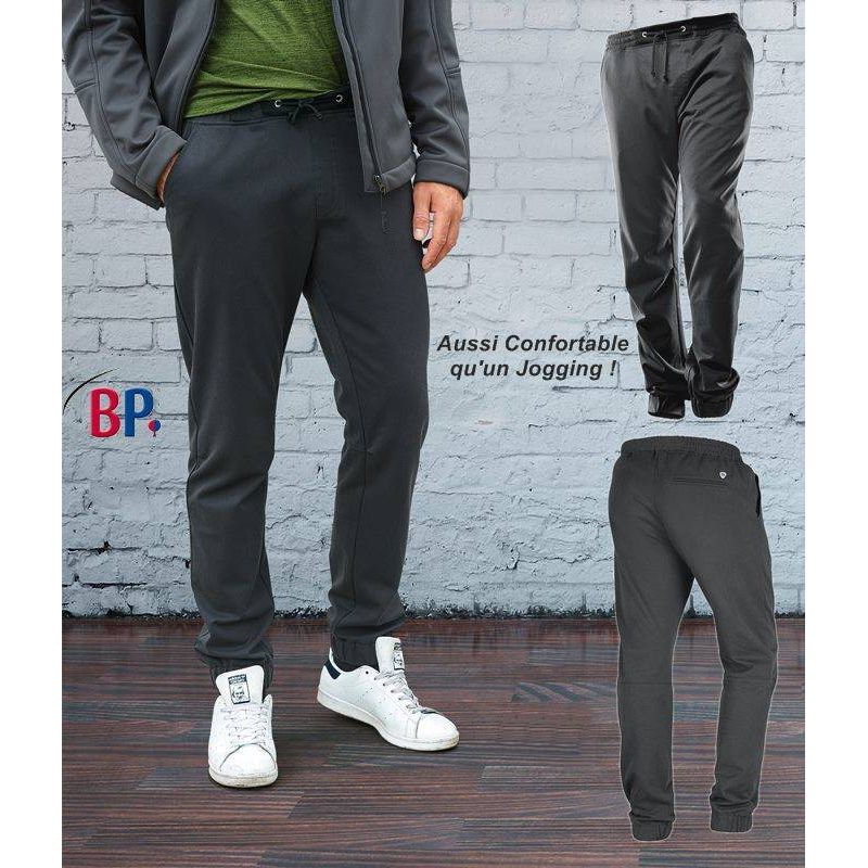 Pantalon Super Confort Homme, Anthracite, Stretch, Taille élastiquée