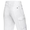 Jean Blanc Cargo Femme et Homme, 5 Poches, Dos