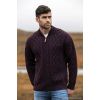 Pullover Irlandais pour homme, Couleur Prune