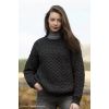 Pullover Irlandais pour femme ou homme, Couleur Charbon