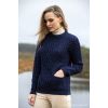 Pullover Sweater Irlandais Femme, Bleu nuit