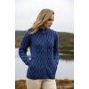 Cardigan Femme Irlandais, Bleu chiné