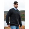 Pullover homme ras de cou, Pull Irlandais traditionnel, Charbon