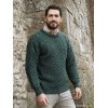 Pullover Irlandais, Vert mousse