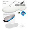 Chaussures de travail fashion et confort, microfibre blanc