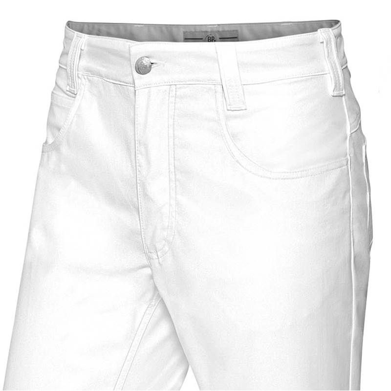 CORE Comfort Stretch Pantalon 5 poches Homme - Jambe fine blanc