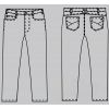 Pantalon Jean Homme, 5 Poches, Dessin