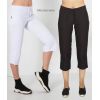 Pantalon Pirate Femme, Taille Elastiquée au Dos, Polyester Microfibre