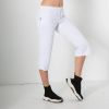 Pantalon Pirate Femme, Microfibre Blanc