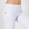 Pantalon Pirate Femme, Cordon ajustable, Blanc