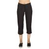 Pantalon Pirate Femme, Microfibre, Noir