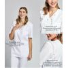 Tunique Médicale Femme, Parties Extensibles et Respirantes en Piqué Tencel™