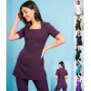 Tunique Femme, Classique et Contemporaine, Prune Taille 40.