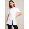 Blouse Esthéticienne, Fermeture Zip, Blanche