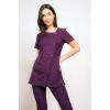 Blouse Professionnelle Femme, Couleur Prune