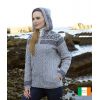 Magnifique Veste zippée Fairisle Irlandaise Femme, 100% Laine Mérinos