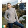 Cardigan Irlandais Femme, Confortable et Chaud, 100% Laine Mérinos Extra Douce