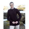 Superbe Cardigan Irlandais, Silhouette Flatteuse, Couleur Prune