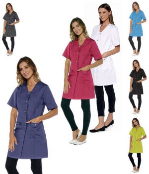 Blouse Femme, Sûrpiqures Décoratives, 2 Poches Latérales, 1 Poche Poitrine