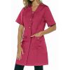 Blouse Professionnelle Femme, Sûrpiqures Décoratives, Fuchsia