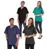 Tunique Femme et Homme, Stretch, Col en V, Manches Courtes