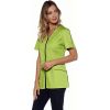 Blouse Femme Stretch, Couleur Anis et blanc