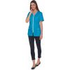 Tunique Femme Stretch, Couleur Azur et blanc