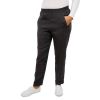 Pantalon Polyester Aspect Lin, Gris, Taille 36.