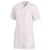 Tunique Médicale Femme, Empiècements Tencel™, Blanc et blanc