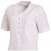 Blouse Médicale Femme, Empiècements Tencel™, Blanc et blanc