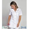 Blouse Médicale Femme, Tissu Très Doux et Stretch, Boutons Pression