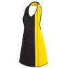 Tablier à bavette femme, bicolore, Noir et Jaune