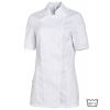 Veste de Cuisine Femme, Manches Courtes, Blanche, Boutons Pressions