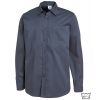 Chemise Homme, Manches Longues, Très Confortable, Gris Foncé