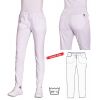 Pantalon Femme, Blanc, Style Sport, Confortable, Taille Elastique avec Cordon