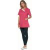 Blouse Bicolore Femme, Fuchsia et blanc