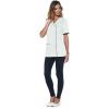 Tunique Femme Stretch, Coupe Asymétrique, Blanc