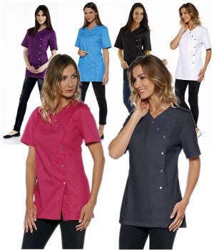 Tunique Femme Grany, Boutons Pressions Inox, Martingale au Dos.