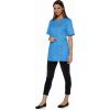 Tunique de Travail Femme Boutons pression inox, Azur