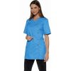 Blouse de Travail Femme Boutons pression inox, Azur