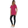 Tunique de Travail Femme Boutons pression inox, Fuchsia