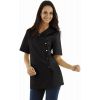 Blouse de Travail Femme Boutons pression inox, Noir