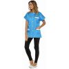 Tunique professionnelle Manche Kimono bleu azur