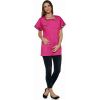 Tunique Femme, Parements Madras, Fuchsia