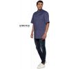 Tunique Stretch Tendance, Col Officier, Denim