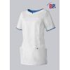 Blouse Médicale Femme BP®, Blanc et bleu azur