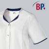 Blouse Médicale Femme BP®, Encolure Arrondie, Blanc et bleu nuit