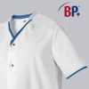 Blouse Médicale Femme et Homme BP®, Encolure Arrondie, Blanc et bleu azur