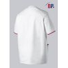 Blouse Médicale Femme et Homme BP®, Encolure Arrondie, Blanc et corail, Dos